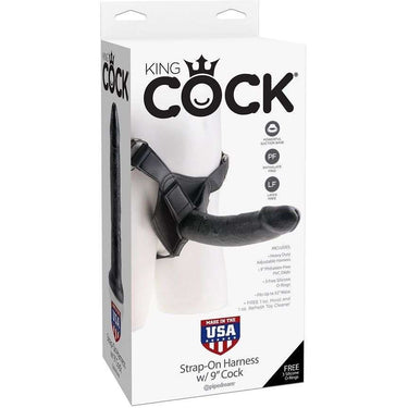 Imbracatura King Cock Strap-On Realistico con Base a Ventosa